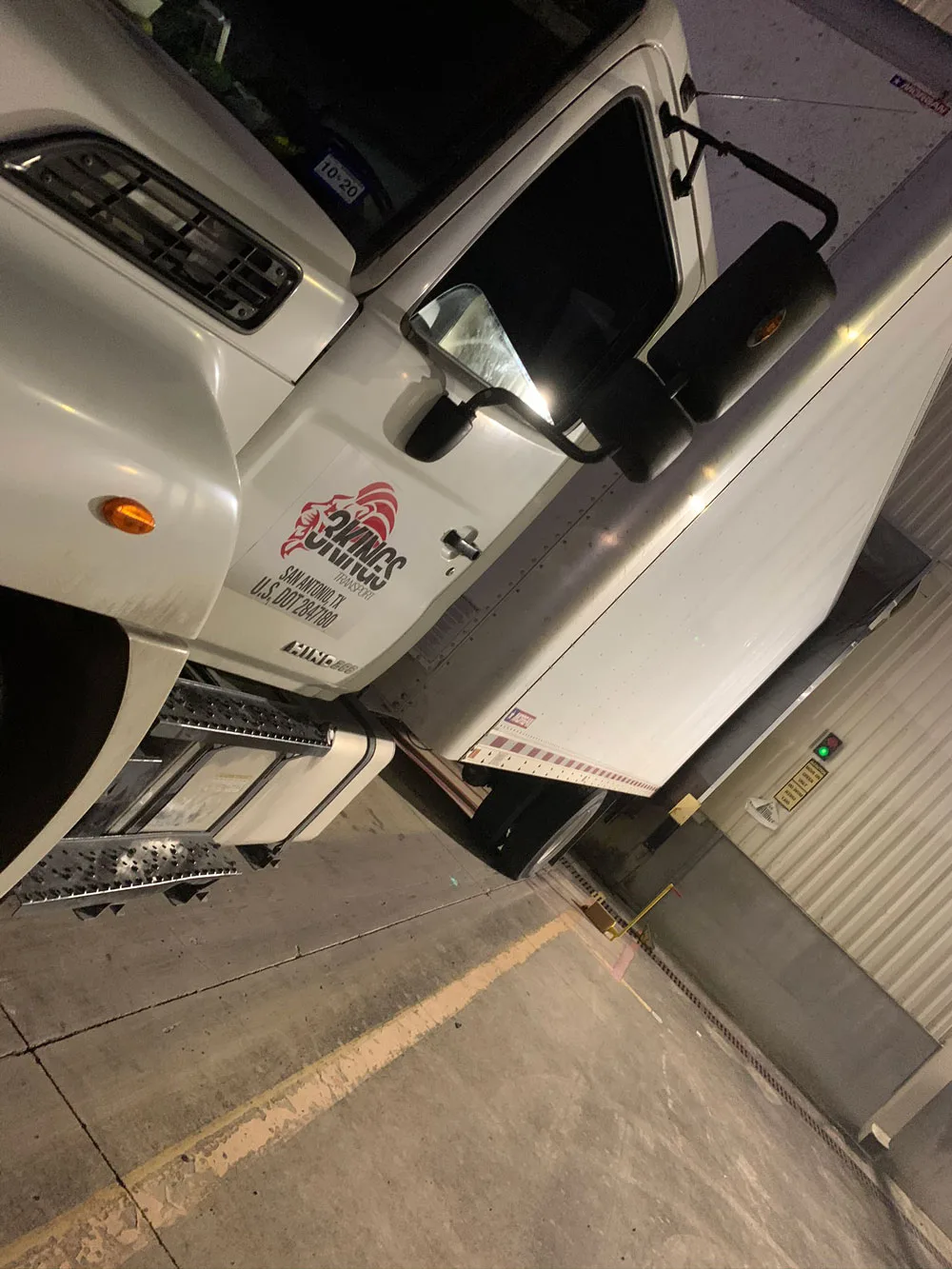 three kings semi truck in warehouse